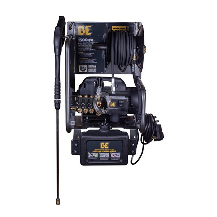 Wall-mounted electric high pressure washer